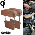 Caricatore wireless Qi universale per auto con cuscino bracciolo