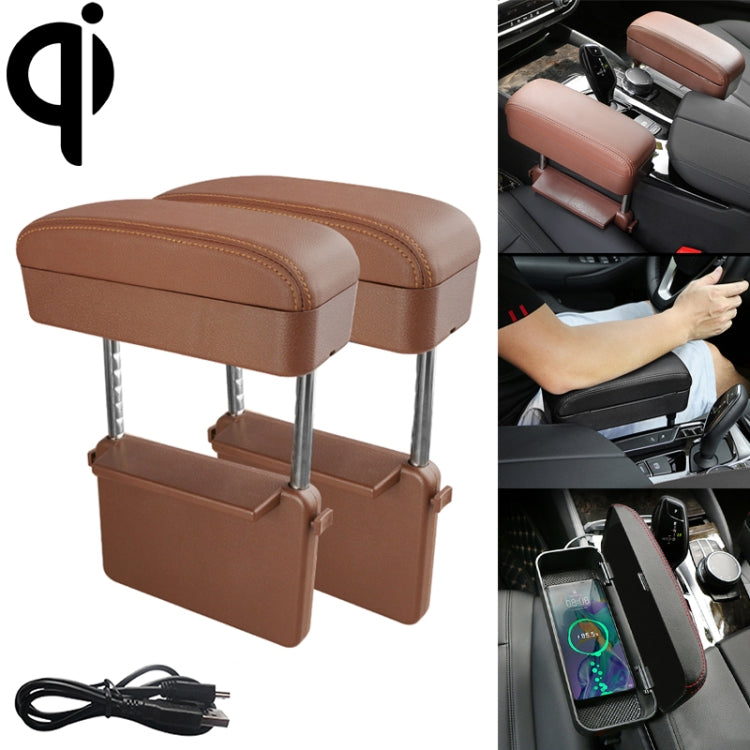 Caricatore wireless Qi universale per auto con cuscino bracciolo