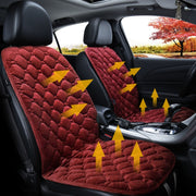 Copricuscino riscaldatore per sedile anteriore per auto 12V Copri scaldabagno invernale riscaldato caldo, doppio sedile, 12V Double Seat (Black), 21V Double Seat (Coffee), 12V Double Seat (Beige), 12V Double Seat (Red)