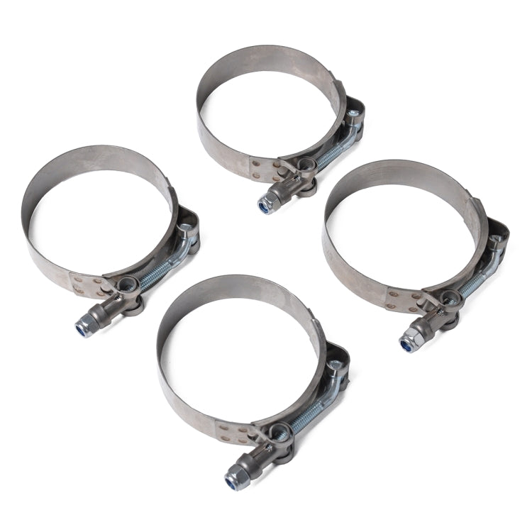 4 fascette stringitubo con bullone a T in acciaio inossidabile, clip per tubo, clip per tubo carburante, dimensioni: 57-65 mm, Size: 57-65mm