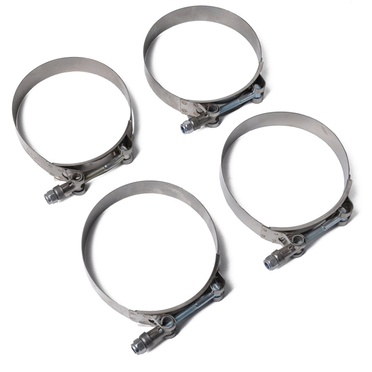 4 fascette stringitubo con bullone a T in acciaio inossidabile, clip per tubo, clip per tubo carburante, dimensioni: 57-65 mm, Size: 57-65mm