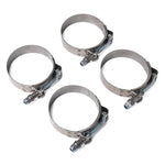 4 fascette stringitubo in acciaio inox 95-103 mm
