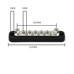 Barra collettrice di distribuzione dell'alimentazione a 10 vie Scatola di distribuzione singola a 10 bit per auto/camper/barca, 10-bit