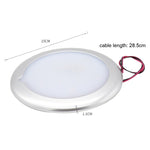 Lampada da soffitto a cupola LED DC 9-30V 4.5W 3000-3300K IP67 Marine RV dimmerabile 150mm, con touch control, 150mm LED Dome Light, 150mm LED Dome Light(White Light)