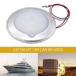 Lampada da soffitto a cupola LED DC 9-30V 4.5W 3000-3300K IP67 Marine RV dimmerabile 150mm, con touch control, 150mm LED Dome Light, 150mm LED Dome Light(White Light)