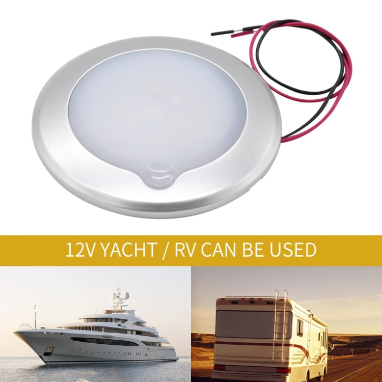 Lampada da soffitto a cupola LED DC 9-30V 4.5W 3000-3300K IP67 Marine RV dimmerabile 150mm, con touch control, 150mm LED Dome Light, 150mm LED Dome Light(White Light)
