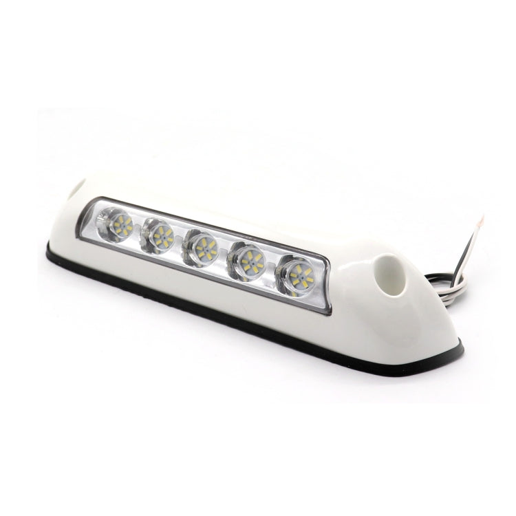 DC 12V 2.6W 6000K IP67 Marine RV Impermeabile LED Scale Plafoniera Lampada da soffitto, Guscio bianco e Base in gomma, White Shell and Rubber Base