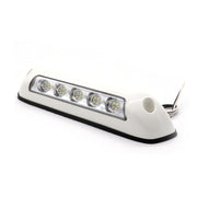 DC 12V 2.6W 6000K IP67 Marine RV Impermeabile LED Scale Plafoniera Lampada da soffitto, Guscio bianco e Base in gomma, White Shell and Rubber Base