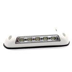 DC 12V 2.6W 6000K IP67 Marine RV Impermeabile LED Scale Plafoniera Lampada da soffitto, Guscio bianco e Base in gomma, White Shell and Rubber Base