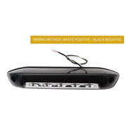DC 12V 2.6W 6000K IP67 Marine RV Lampada da soffitto impermeabile per scale a LED per scale, copertura nera e base in gomma, Black Shell and Rubber Base
