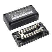 Barra collettrice di design per moduli per carichi pesanti DC 48V 100A max 4 M6 / 12 M4 Terminal Stud Barra collettrice per auto / camper / barca, 100A