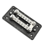 Barra collettrice di design per moduli per carichi pesanti DC 48V 100A max 4 M6 / 12 M4 Terminal Stud Barra collettrice per auto / camper / barca, 100A