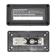 Max DC 48V 300A Modulo per carichi pesanti Design Bus Bar 4 M8 Terminal Stud Box Busbar per auto / camper / barca, 300A