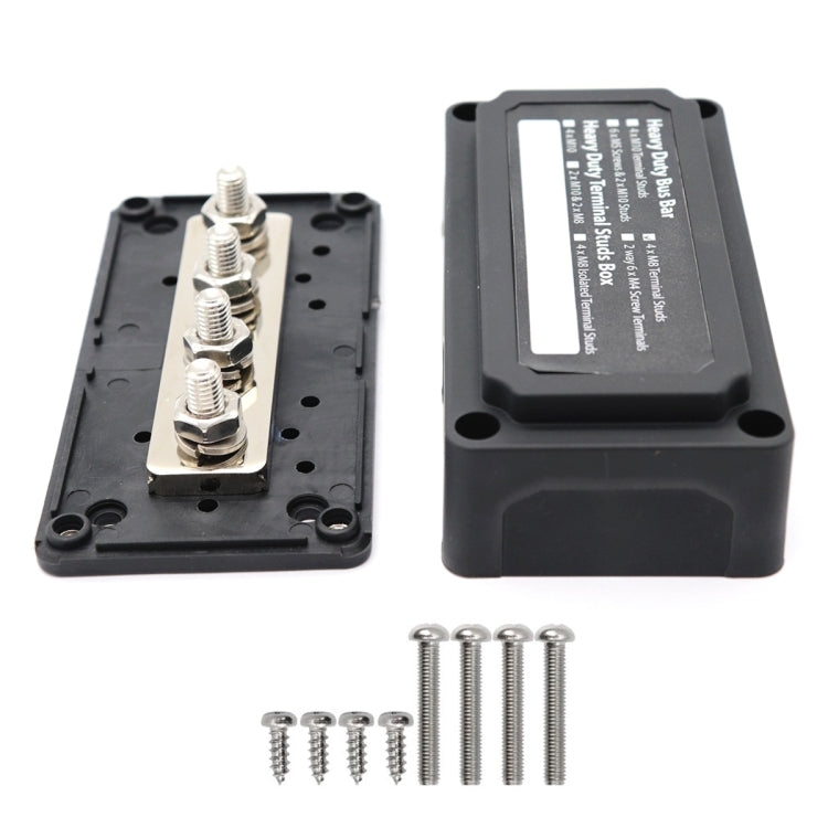 Modulo Bus Bar 48V 300A con 4 Terminali M8 per Auto Camper Barca