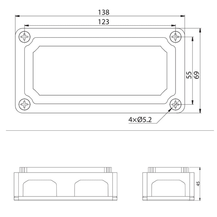 Modulo Bus Bar 48V 300A con 4 Terminali M8 per Auto Camper Barca