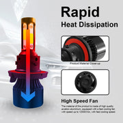 2 PZ S2 H13 / 9008 DC9-36V / 25W / 6000K / 2500LM IP68 Lampade per fari LED per auto, H13 / 9008