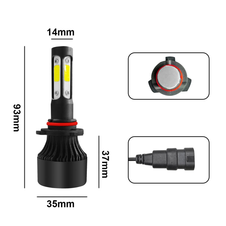 Lampade LED 9005 HB3 H10 6000K 25W 2500LM IP68 auto