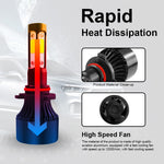 Lampade LED 9005 HB3 H10 6000K 25W 2500LM IP68 auto