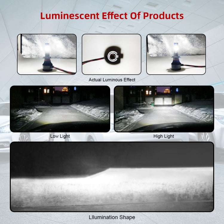 Lampade LED 9005 HB3 H10 6000K 25W 2500LM IP68 auto