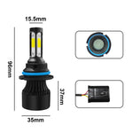 Lampade LED per fari auto 9004 HB1 25W 6000K 2500LM IP68