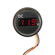 B3612 DC 0-100 V IP67 Voltmetro digitale universale modificato per auto/camper/barca con cavo, lunghezza cavo: 18 cm, B3612 Voltmeter
