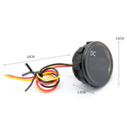 B3612 DC 0-100 V IP67 Voltmetro digitale universale modificato per auto/camper/barca con cavo, lunghezza cavo: 18 cm, B3612 Voltmeter