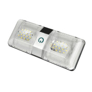 D4376D DC11-18V 6W 6000-6500K IP50 48LED SMD-5050 Lampada da soffitto a LED dimmerabile per camper marino, con controllo touch, D4376D