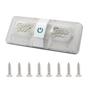 D4376D DC11-18V 6W 6000-6500K IP50 48LED SMD-5050 Lampada da soffitto a LED dimmerabile per camper marino, con controllo touch, D4376D