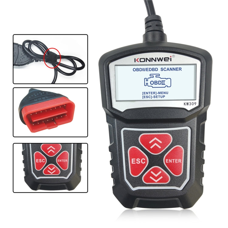 Lettore codice OBD2 KONNWEI KW309 scanner diagnostico