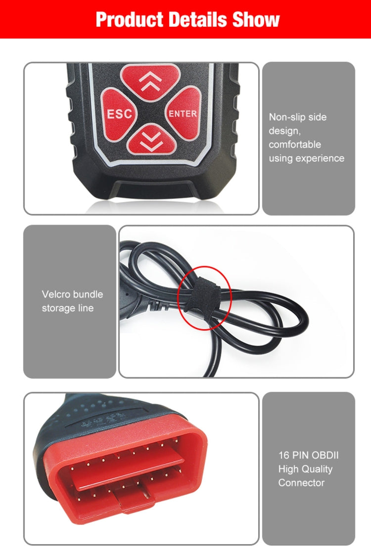 Lettore codice OBD2 KONNWEI KW309 scanner diagnostico