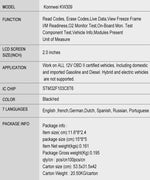 Lettore codice OBD2 KONNWEI KW309 scanner diagnostico