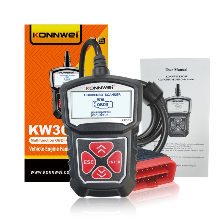 Lettore codice OBD2 KONNWEI KW309 scanner diagnostico