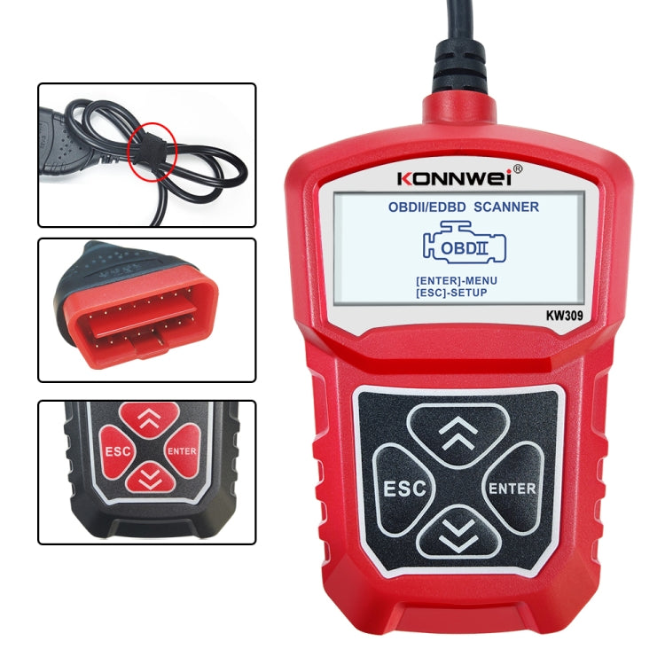 Lettore codice OBD2 KONNWEI KW309 scanner diagnostico