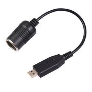 Convertitore per auto Porta USB per presa accendisigari per auto Femmina Cavo adattatore di alimentazione boost da 5 V a 12 V, 5V to 12V