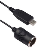 Convertitore per auto Porta USB per presa accendisigari per auto Femmina Cavo adattatore di alimentazione boost da 5 V a 12 V, 5V to 12V