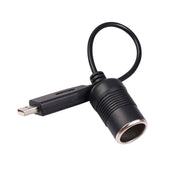 Convertitore per auto Porta USB per presa accendisigari per auto Femmina Cavo adattatore di alimentazione boost da 5 V a 12 V, 5V to 12V