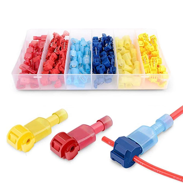 120 in 1 Universal T-Shape Push-In Clamp Quick Wiring Terminal Insulated Joint Connector Set