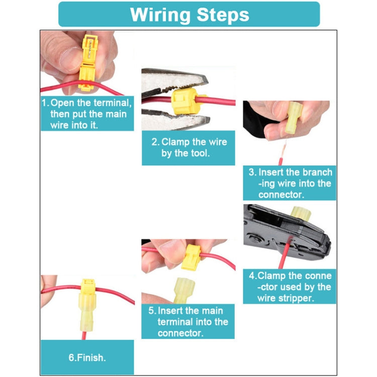 120 in 1 Universal T-Shape Push-In Clamp Quick Wiring Terminal Insulated Joint Connector Set