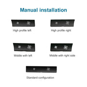 Interruttore energia eolica per auto Pulsante volume aria condizionata per BMW Serie 5 2011-2017 / Serie 7 2009-2015, configurazione alta destra, Right High Configuration