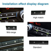 Interruttore energia eolica per auto Pulsante volume aria condizionata per BMW Serie 5 2011-2017 / Serie 7 2009-2015, configurazione alta destra, Right High Configuration