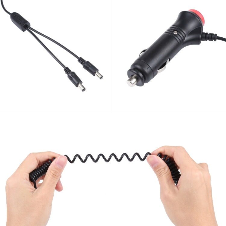 Spina per interruttore accendisigari da auto 12-24V al cavo di alimentazione a molla per caricabatterie DC5.5x2.1mm, Switch Plug