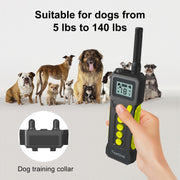 Dispositivo di addestramento per cani Tsattine T10 IP68 impermeabile 2000FT con luce LCD, T10