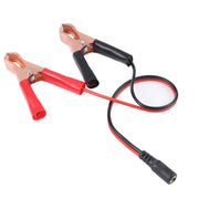 Cavo di collegamento per ricarica con clip a coccodrillo con interfaccia DC 5.5x2.1 per auto, DC 5.5x2.1 Interface
