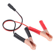 Cavo di collegamento per ricarica con clip a coccodrillo con interfaccia DC 5.5x2.1 per auto, DC 5.5x2.1 Interface