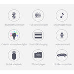 Lampada Bluetooth 5.0 multifunzione per auto BC42