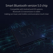 BC42 Bluetooth 5.0 Lampada multifunzione per auto colorata per atmosfera Lettore MP3, supporto scheda TF e disco U e FM, BC42