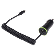 Caricabatteria da auto mini USB da 17 W 3,4 A con cavo a molla a 8 pin, 8 Pin
