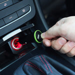 Caricabatteria da auto mini USB da 17 W 3,4 A con cavo a molla a 8 pin, 8 Pin