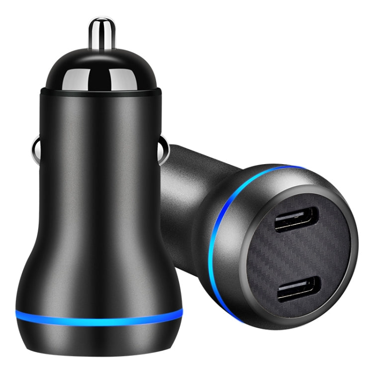 Caricatore auto doppia porta USB-C 40W ricarica rapida