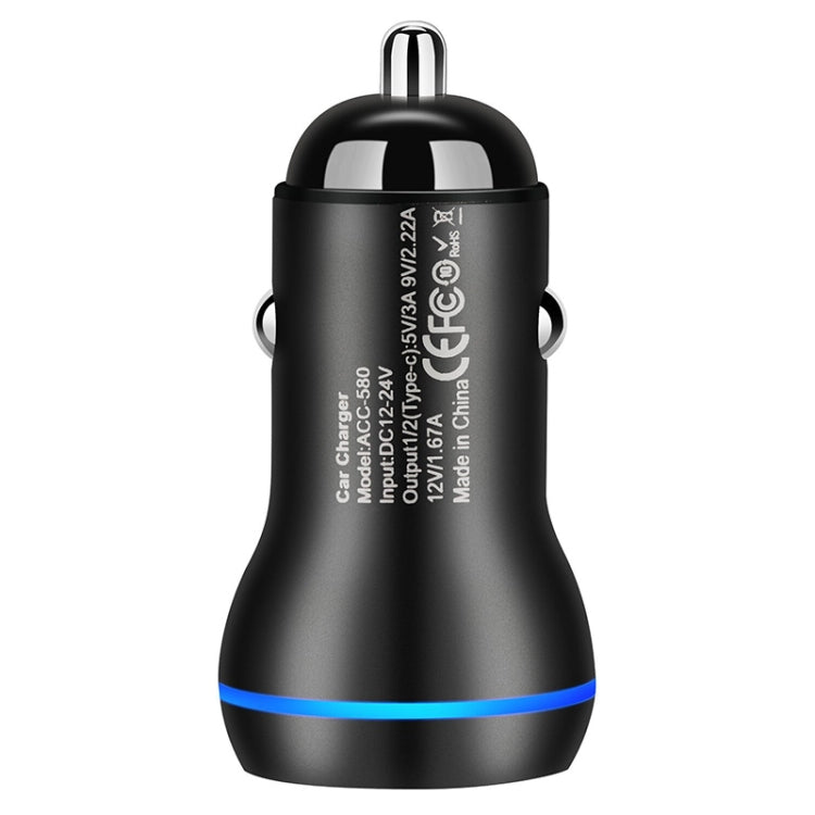 Caricatore auto doppia porta USB-C 40W ricarica rapida